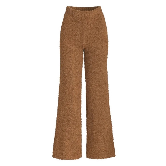 SKIMS Pants - Skims Teddy Cozy Knit Lounge Pants in Camel S/M